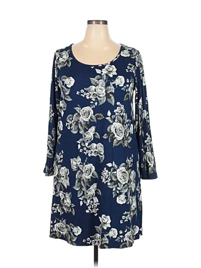 Pre-owned Assorted Brands Casual Dress In Blue
