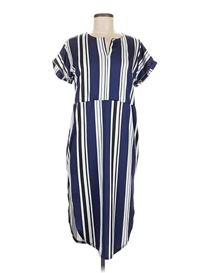 Pre-owned Assorted Brands Casual Dress In Blue