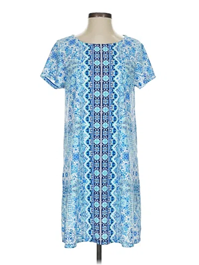 Pre-owned Assorted Brands Casual Dress In Blue