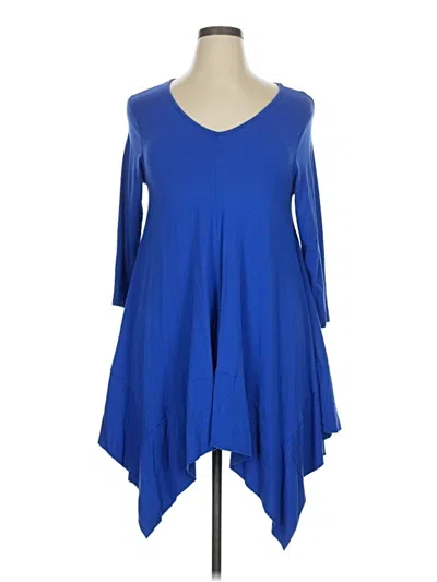 Pre-owned Assorted Brands Casual Dress In Blue