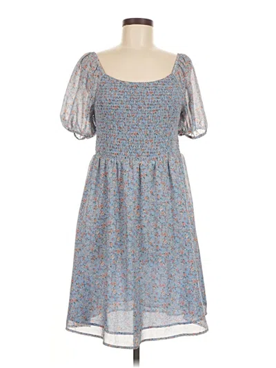 Pre-owned Assorted Brands Casual Dress In Blue