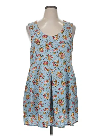 Pre-owned Assorted Brands Casual Dress In Blue