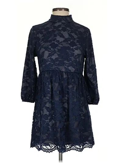 Pre-owned Assorted Brands Casual Dress In Blue
