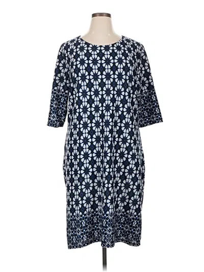 Pre-owned Assorted Brands Casual Dress In Blue