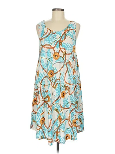 Pre-owned Assorted Brands Casual Dress In Blue
