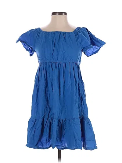 Pre-owned Assorted Brands Casual Dress In Blue