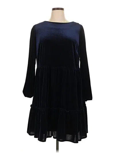 Pre-owned Assorted Brands Casual Dress In Blue