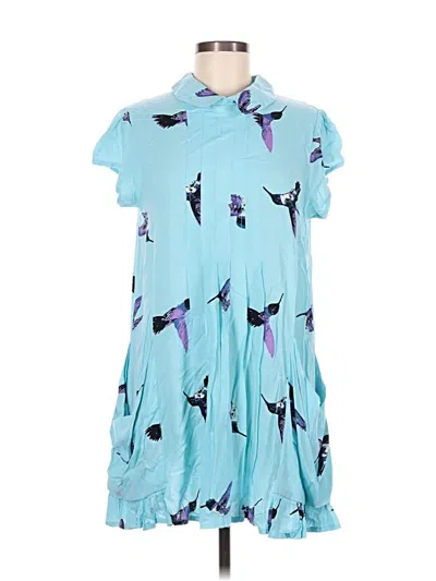 Pre-owned Assorted Brands Casual Dress In Blue
