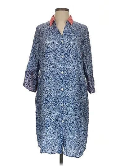 Pre-owned Assorted Brands Casual Dress In Blue