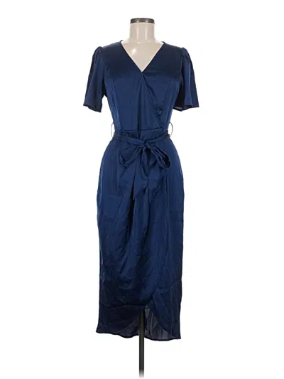 Pre-owned Assorted Brands Casual Dress In Blue