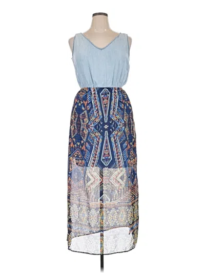 Pre-owned Assorted Brands Casual Dress In Blue