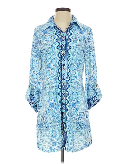 Pre-owned Assorted Brands Casual Dress In Blue