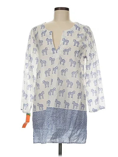 Pre-owned Assorted Brands Casual Dress In Blue