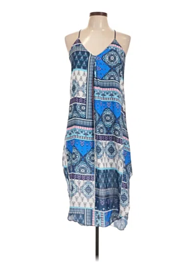 Pre-owned Assorted Brands Casual Dress In Blue