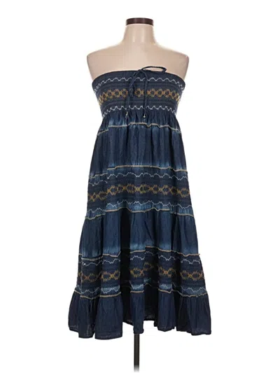 Pre-owned Assorted Brands Casual Dress In Blue