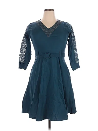 Assorted Brands Casual Dress In Blue