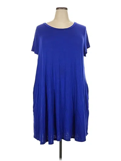 Pre-owned Assorted Brands Casual Dress In Blue