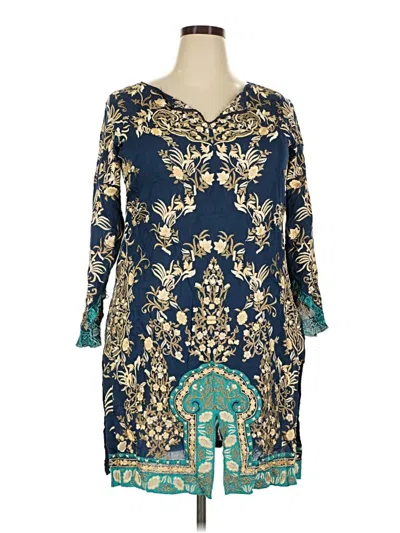 Pre-owned Assorted Brands Casual Dress In Blue
