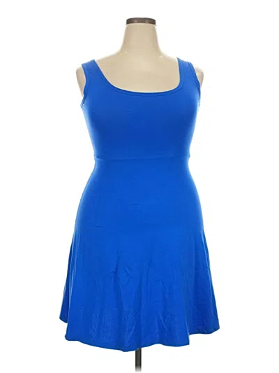 Pre-owned Assorted Brands Casual Dress In Blue