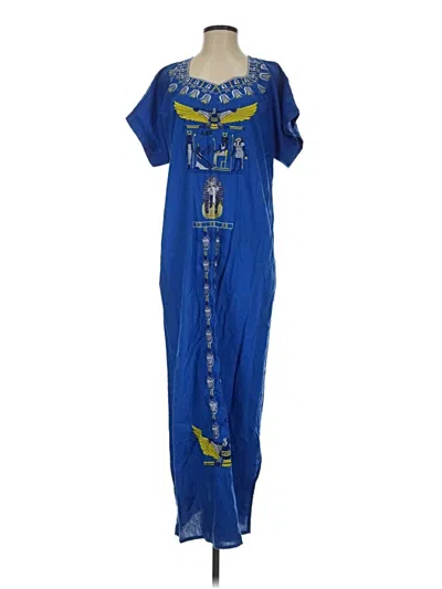 Pre-owned Assorted Brands Casual Dress In Blue