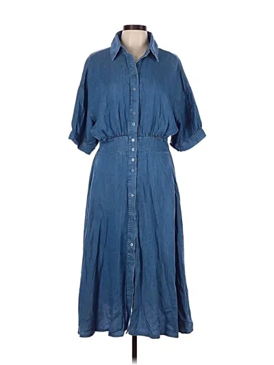 Pre-owned Assorted Brands Casual Dress In Blue