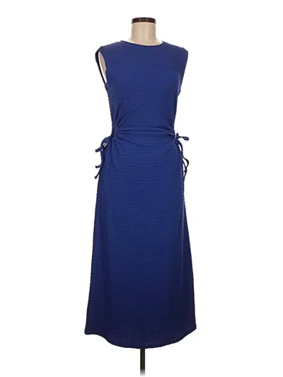 Pre-owned Assorted Brands Casual Dress In Blue