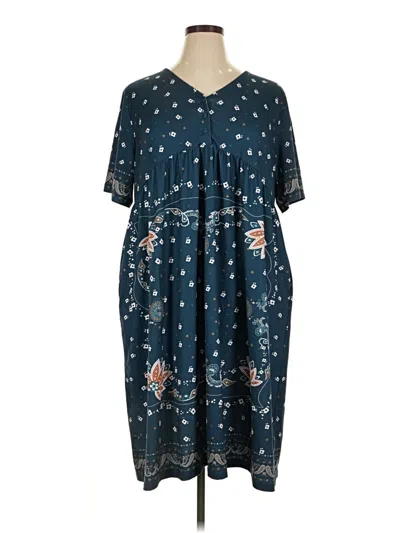 Pre-owned Assorted Brands Casual Dress In Blue