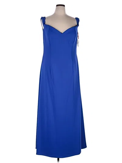 Pre-owned Assorted Brands Casual Dress In Blue