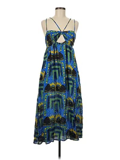 Pre-owned Assorted Brands Casual Dress In Blue