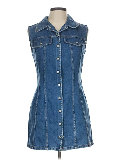 Pre-owned Assorted Brands Casual Dress In Blue