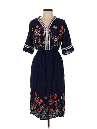 Pre-owned Assorted Brands Casual Dress In Blue