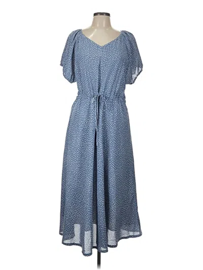 Pre-owned Assorted Brands Casual Dress In Blue