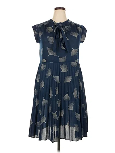 Pre-owned Assorted Brands Casual Dress In Blue
