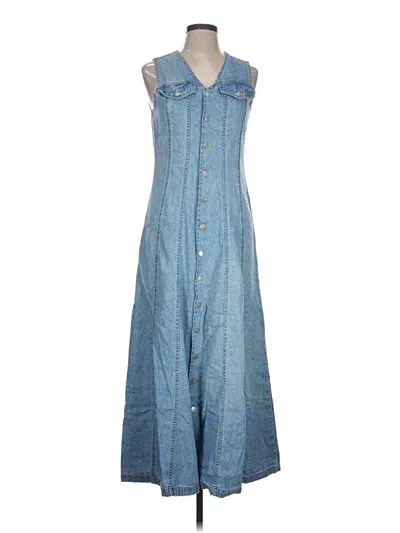 Pre-owned Assorted Brands Casual Dress In Blue