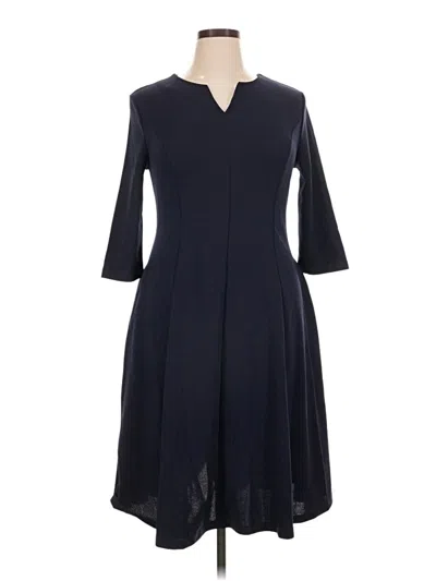Pre-owned Assorted Brands Casual Dress In Blue