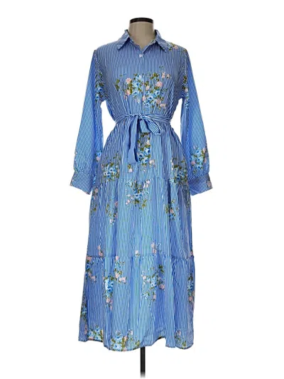 Pre-owned Assorted Brands Casual Dress In Blue