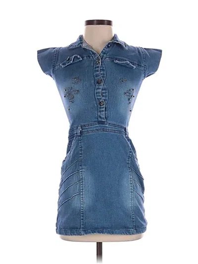 Pre-owned Assorted Brands Casual Dress In Blue