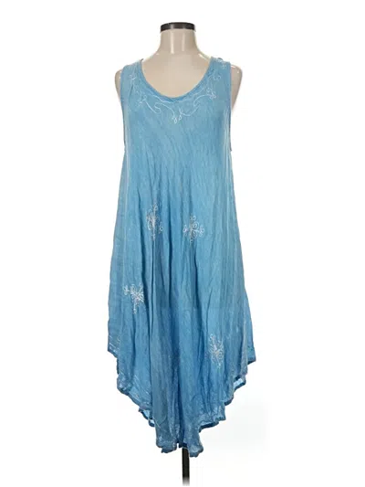 Pre-owned Assorted Brands Casual Dress In Blue