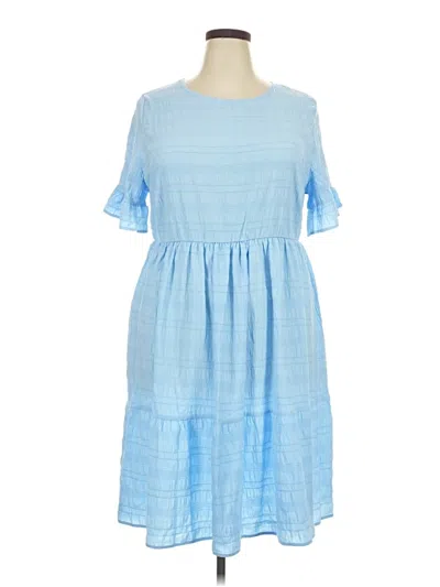 Assorted Brands Casual Dress In Blue