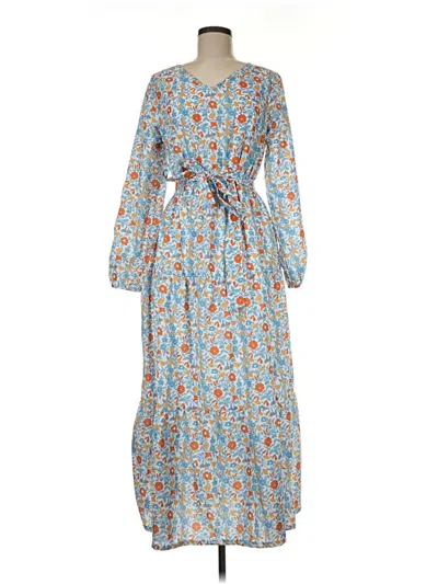 Pre-owned Assorted Brands Casual Dress In Blue