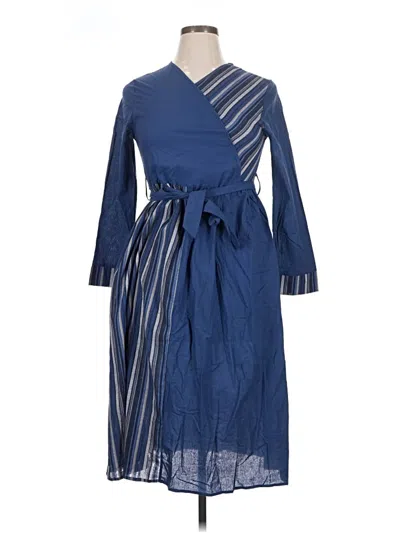Pre-owned Assorted Brands Casual Dress In Blue