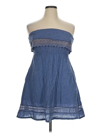 Pre-owned Assorted Brands Casual Dress In Blue