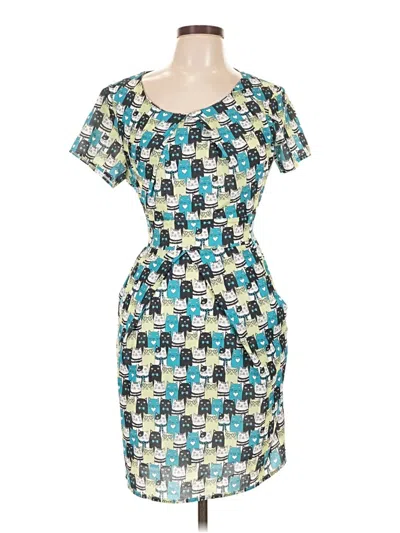 Pre-owned Assorted Brands Casual Dress In Blue