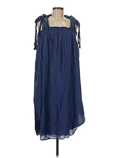 Pre-owned Assorted Brands Casual Dress In Blue