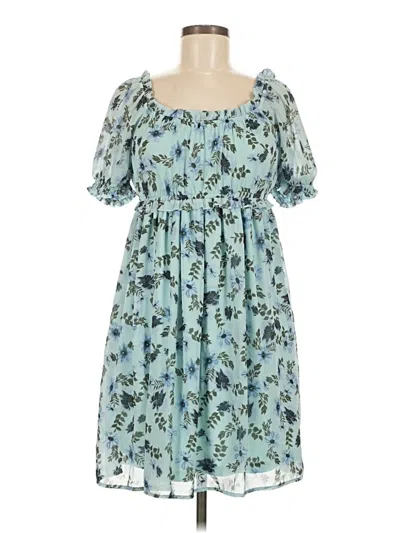Pre-owned Assorted Brands Casual Dress In Blue