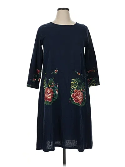 Pre-owned Assorted Brands Casual Dress In Blue