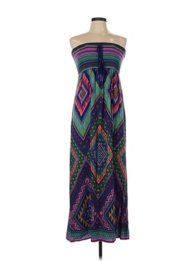 Pre-owned Assorted Brands Casual Dress In Blue