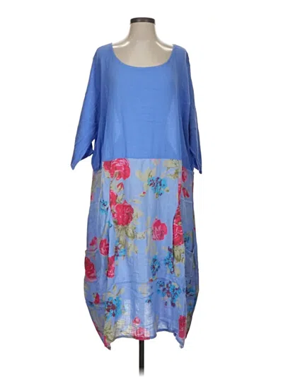 Pre-owned Assorted Brands Casual Dress In Blue