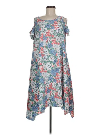 Pre-owned Assorted Brands Casual Dress In Blue