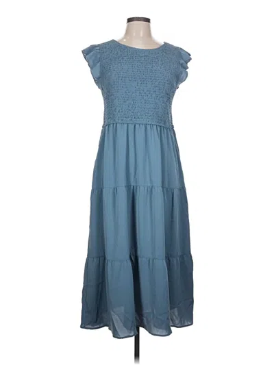 Assorted Brands Casual Dress In Blue